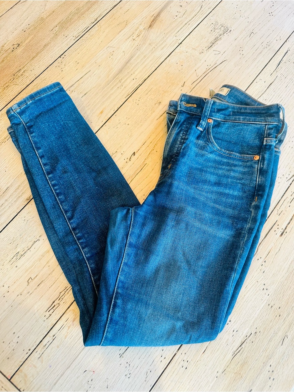 Madewell Medium Blue Skinny Jeans